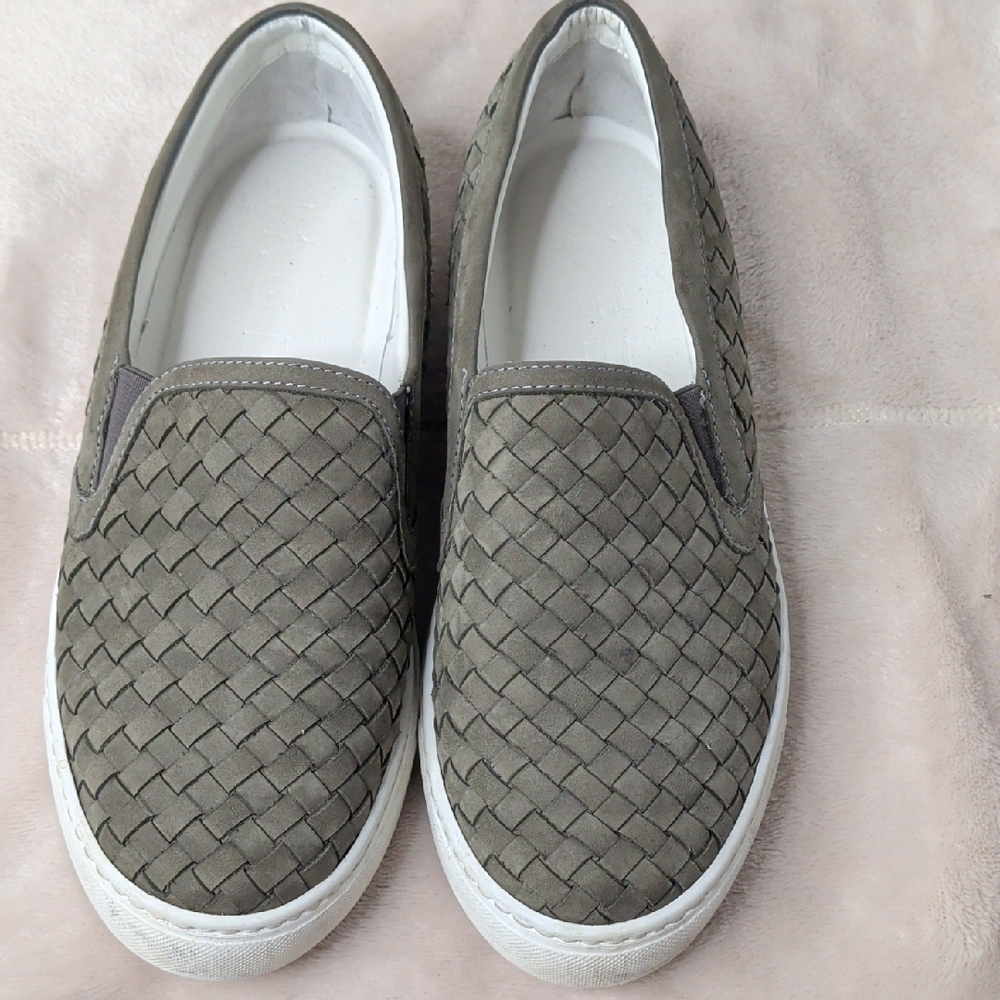 M. Gemi Cerchio Leather Woven Slip on‎ Sneaker